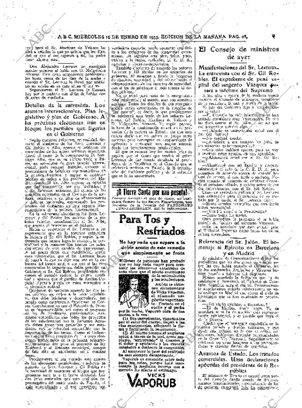 ABC MADRID 16-01-1935 página 26