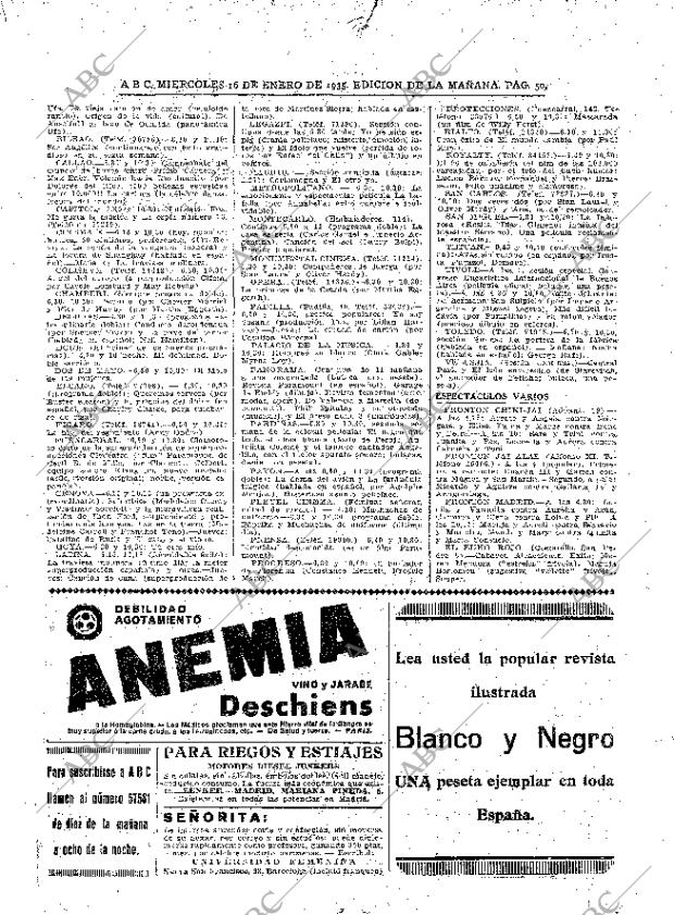 ABC MADRID 16-01-1935 página 50