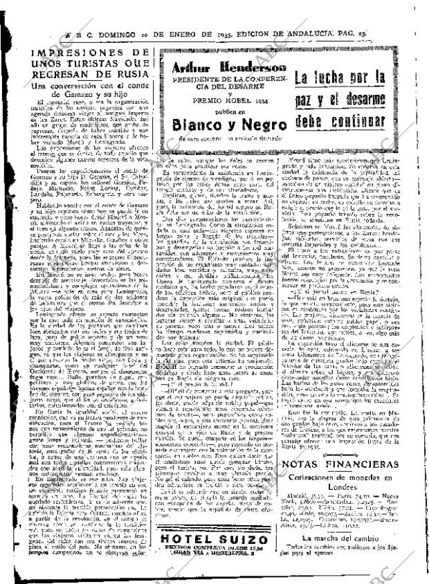 ABC SEVILLA 20-01-1935 página 23