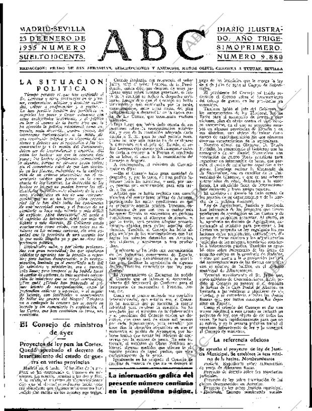 ABC SEVILLA 23-01-1935 página 15