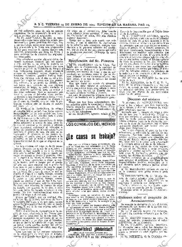 ABC MADRID 25-01-1935 página 22