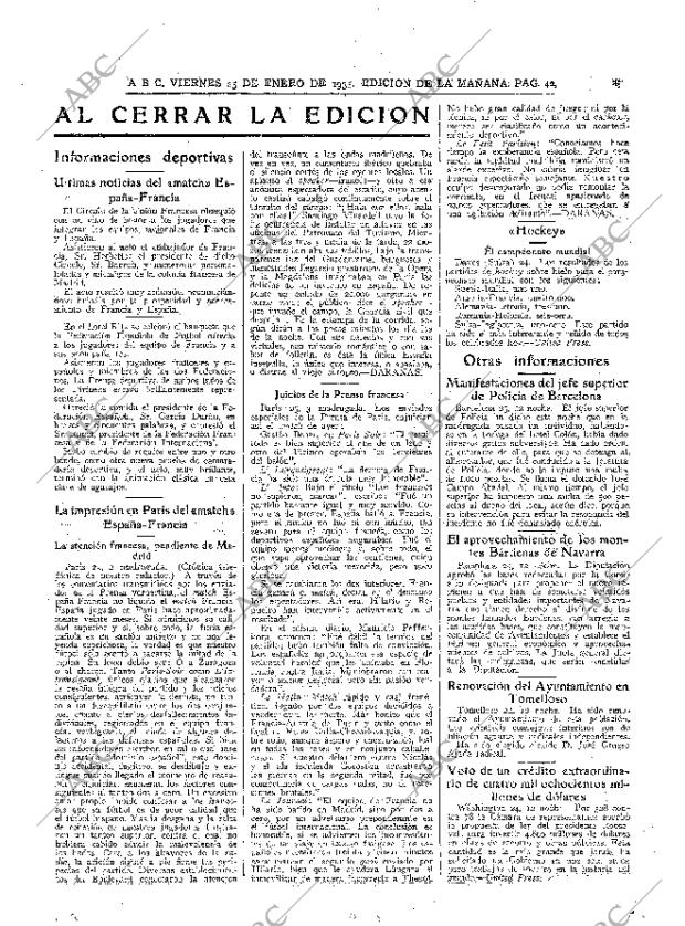 ABC MADRID 25-01-1935 página 42