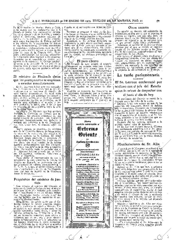 ABC MADRID 30-01-1935 página 21