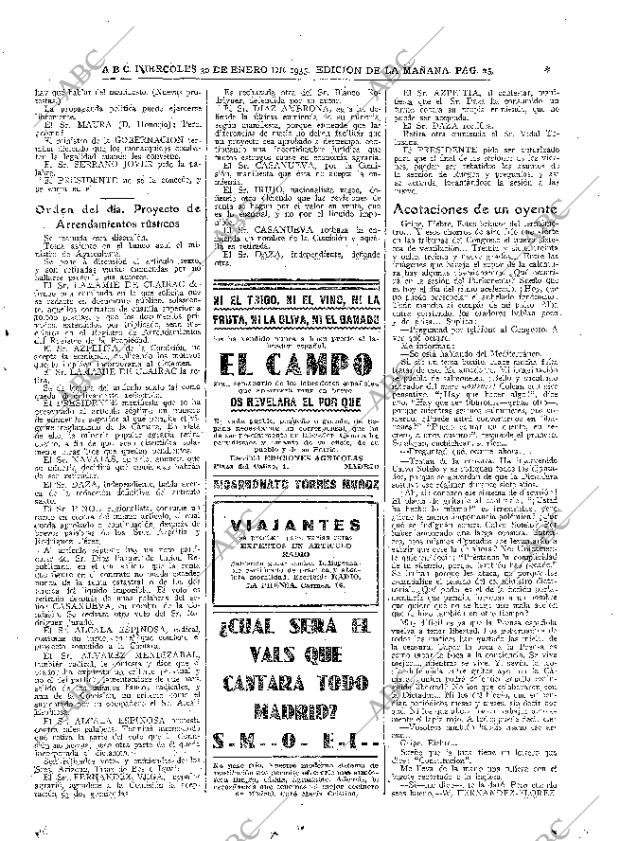 ABC MADRID 30-01-1935 página 25