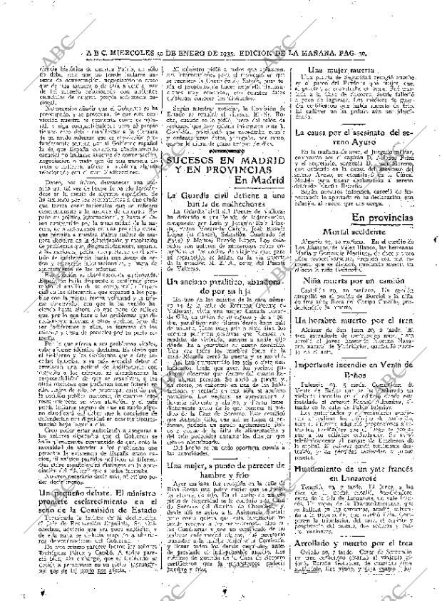 ABC MADRID 30-01-1935 página 30