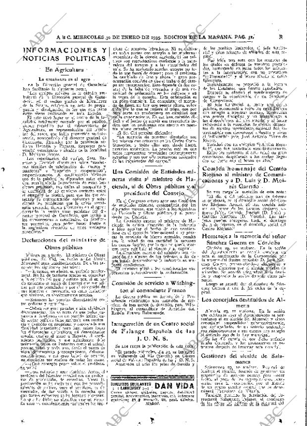 ABC MADRID 30-01-1935 página 31