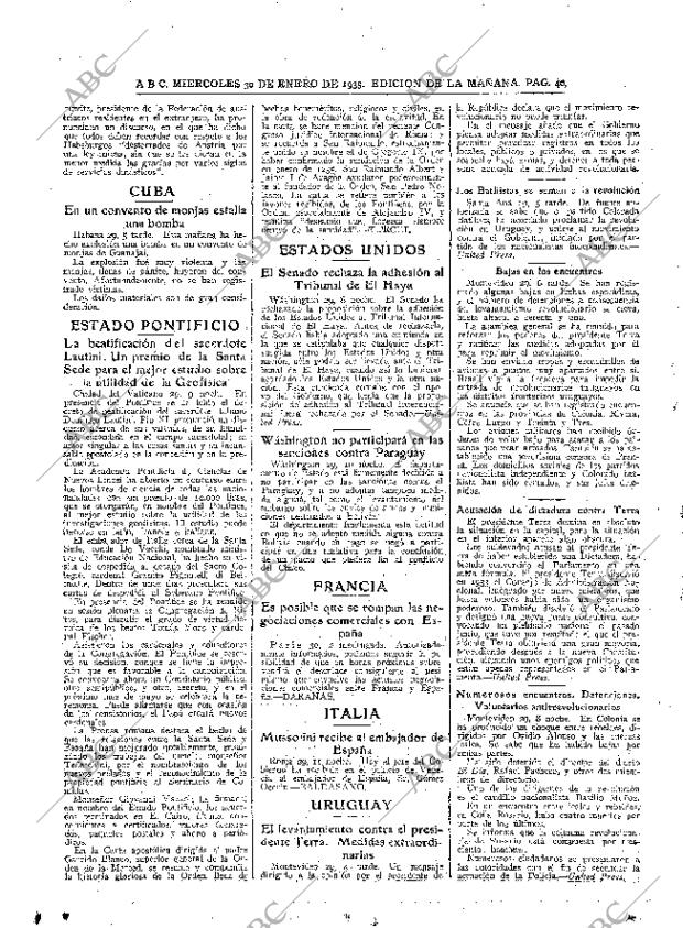 ABC MADRID 30-01-1935 página 40