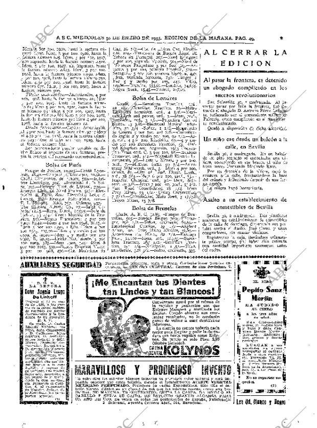 ABC MADRID 30-01-1935 página 49