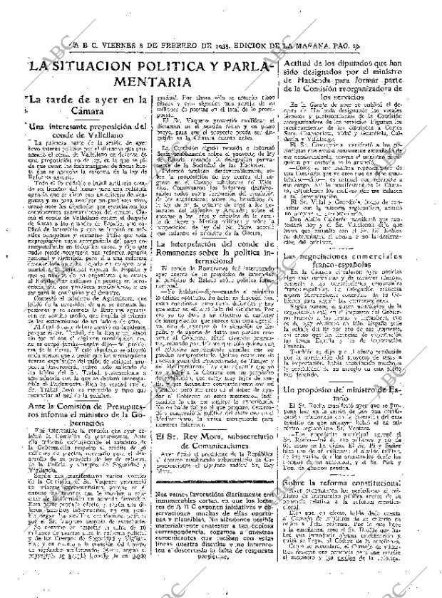 ABC MADRID 08-02-1935 página 19