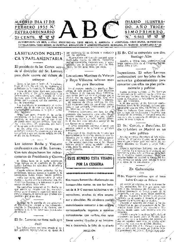 ABC MADRID 17-02-1935 página 17