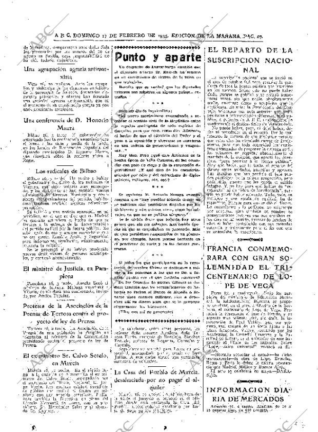ABC MADRID 17-02-1935 página 19