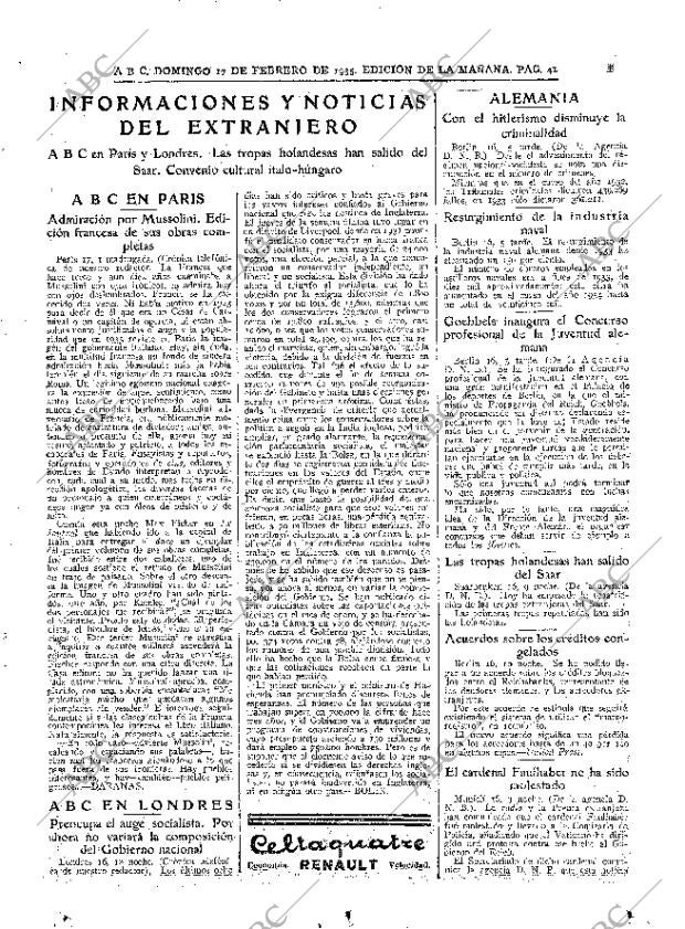 ABC MADRID 17-02-1935 página 33