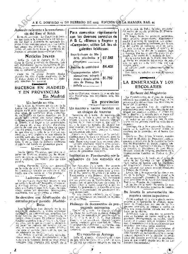 ABC MADRID 17-02-1935 página 36