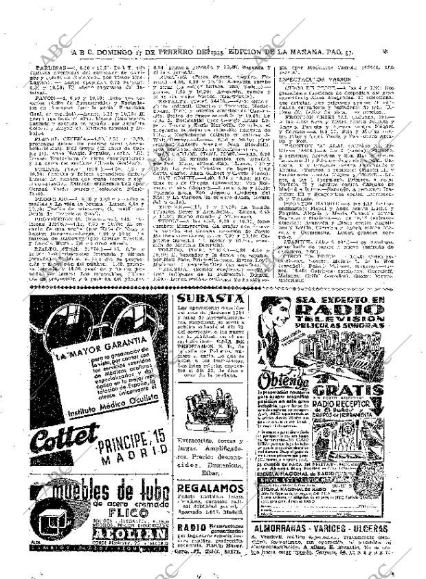 ABC MADRID 17-02-1935 página 49