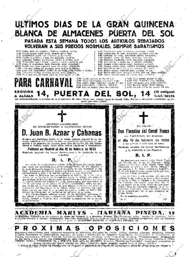 ABC MADRID 17-02-1935 página 57