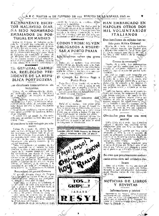 ABC MADRID 19-02-1935 página 20