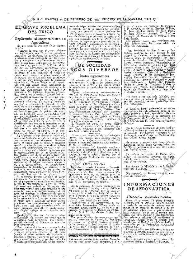 ABC MADRID 19-02-1935 página 27