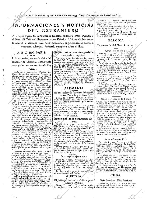 ABC MADRID 19-02-1935 página 31