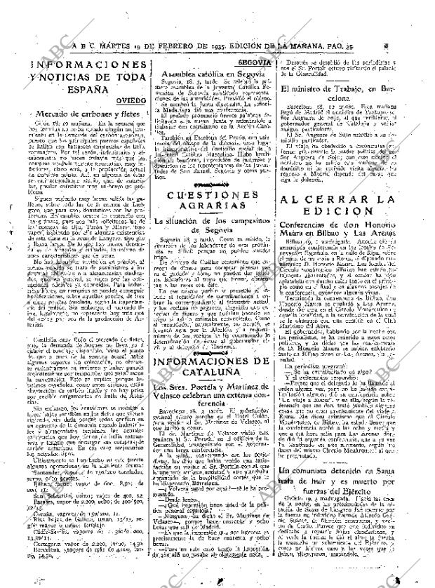 ABC MADRID 19-02-1935 página 35