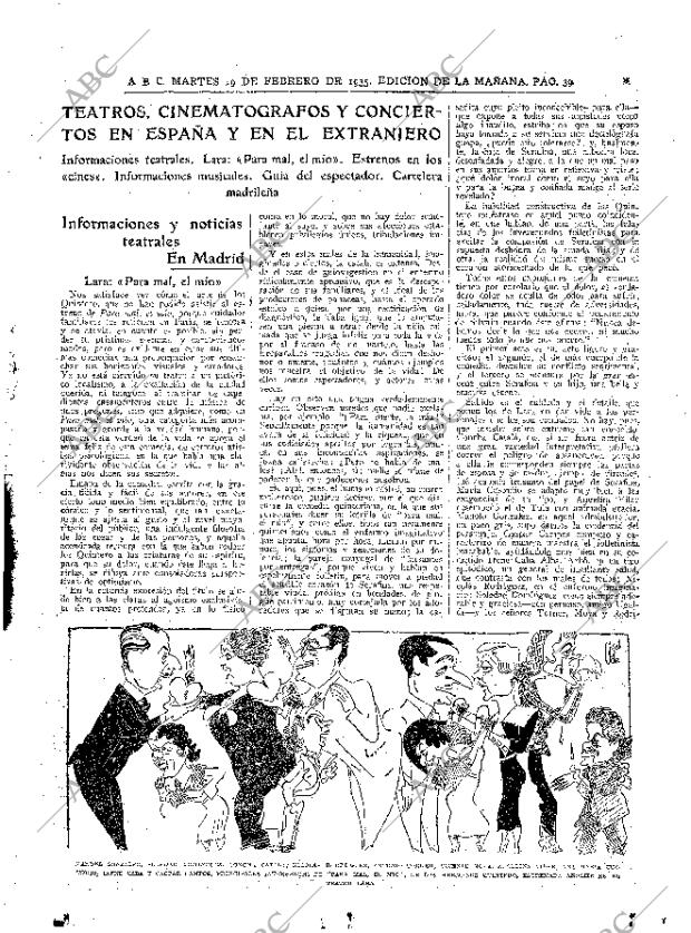 ABC MADRID 19-02-1935 página 39