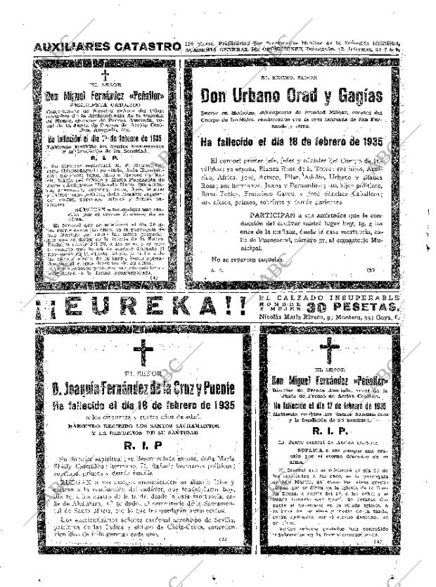 ABC MADRID 19-02-1935 página 56