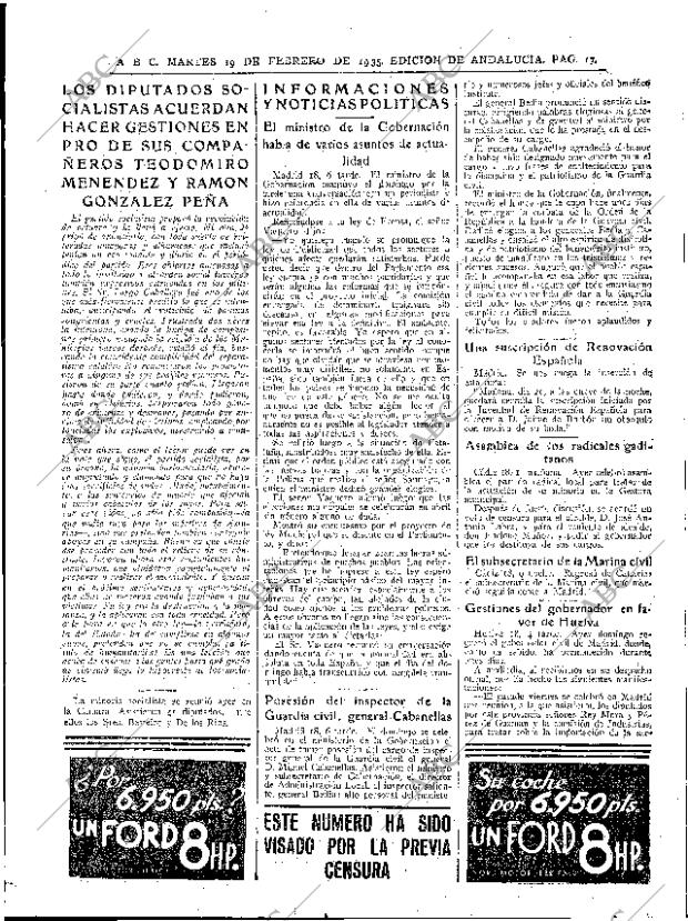 ABC SEVILLA 19-02-1935 página 17
