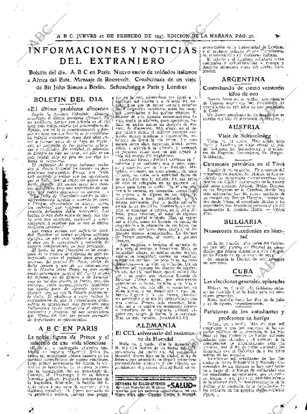 ABC MADRID 21-02-1935 página 37