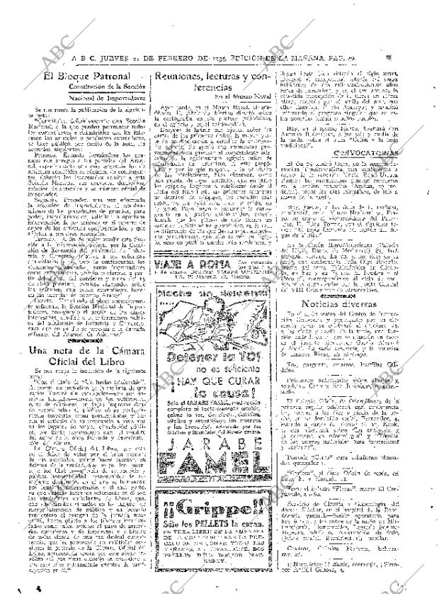 ABC MADRID 21-02-1935 página 40