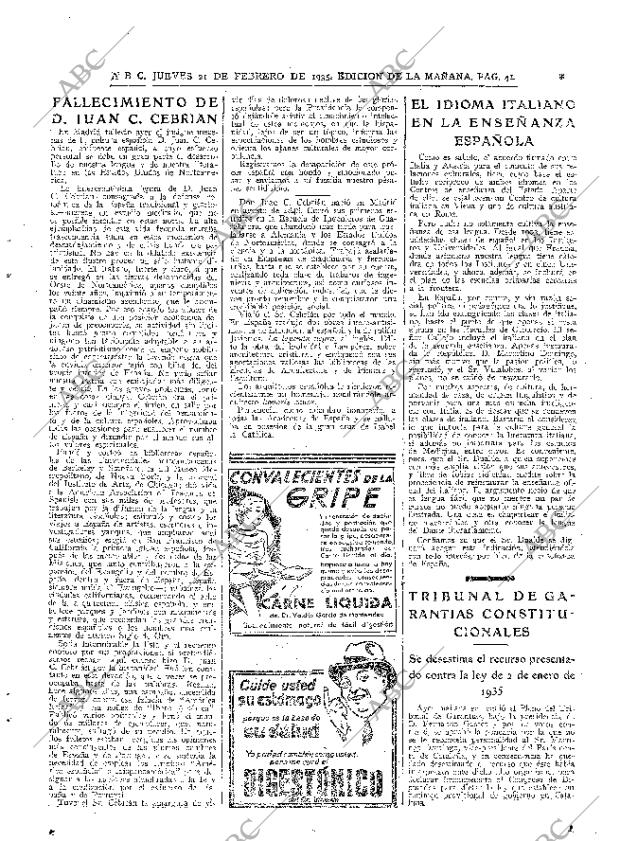 ABC MADRID 21-02-1935 página 41