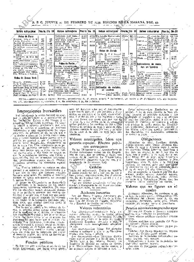 ABC MADRID 21-02-1935 página 43