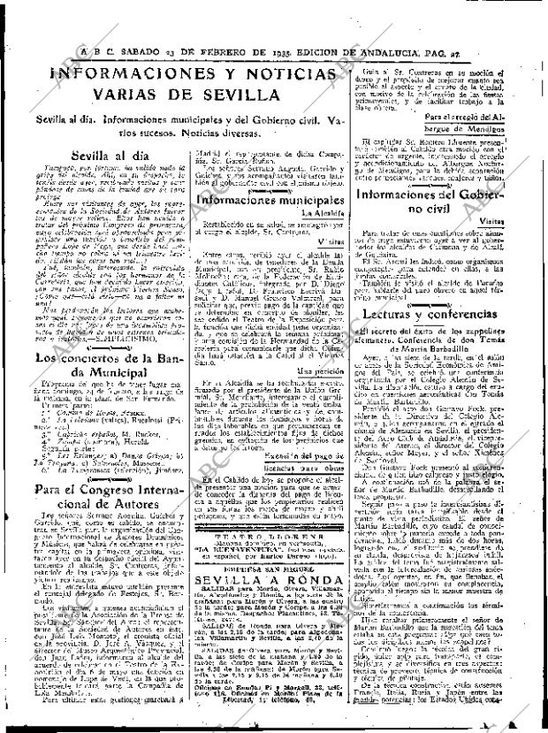 ABC SEVILLA 23-02-1935 página 27