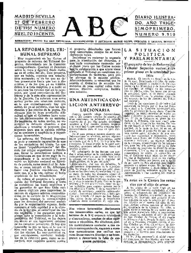 ABC SEVILLA 27-02-1935 página 15