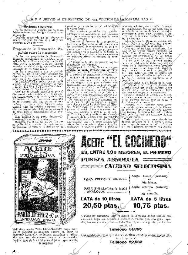 ABC MADRID 28-02-1935 página 22