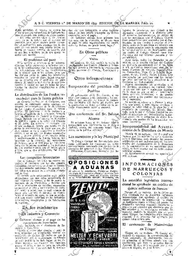 ABC MADRID 01-03-1935 página 30