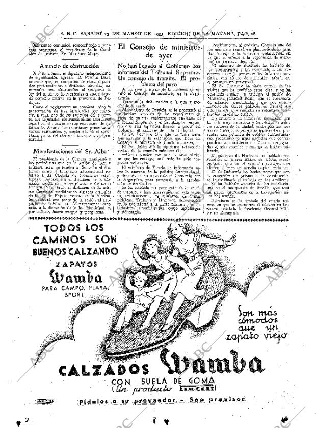 ABC MADRID 23-03-1935 página 16