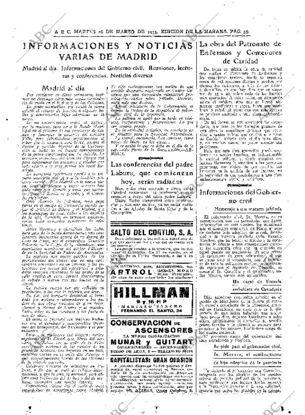 ABC MADRID 26-03-1935 página 35