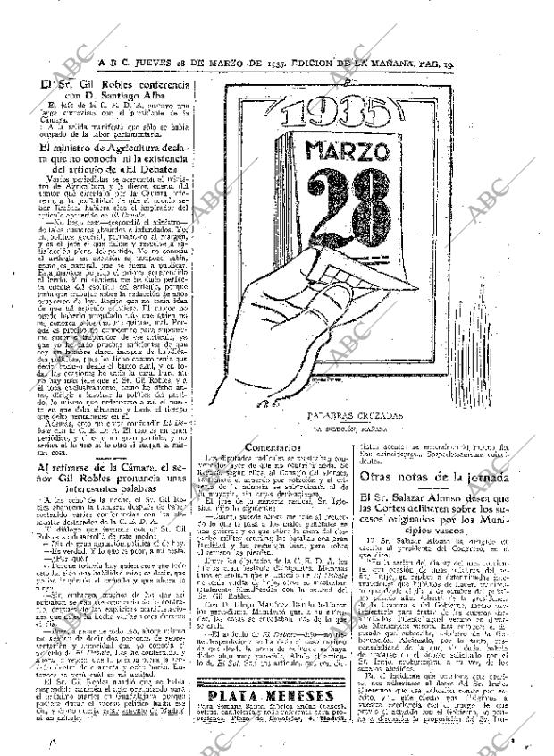 ABC MADRID 28-03-1935 página 19