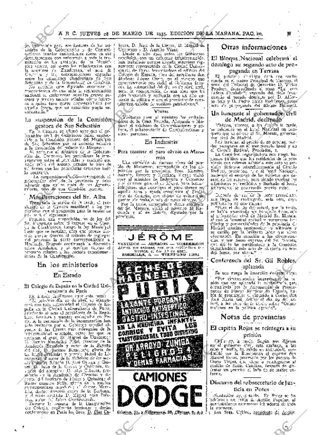 ABC MADRID 28-03-1935 página 20