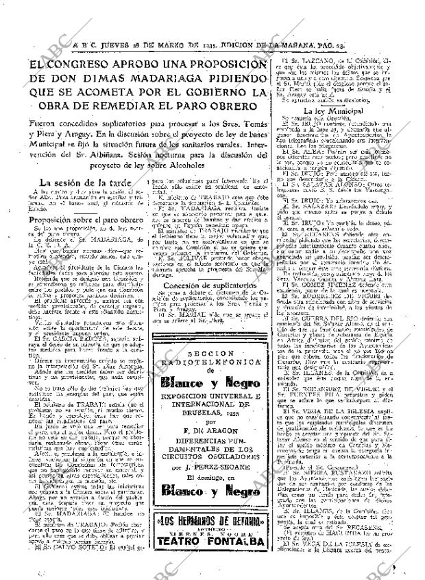 ABC MADRID 28-03-1935 página 23