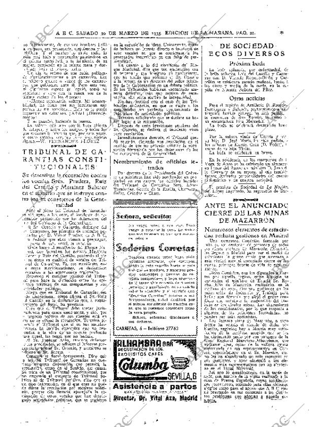 ABC MADRID 30-03-1935 página 21