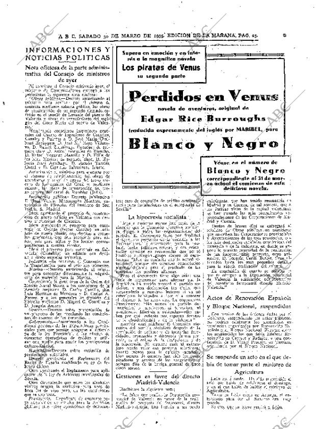 ABC MADRID 30-03-1935 página 25