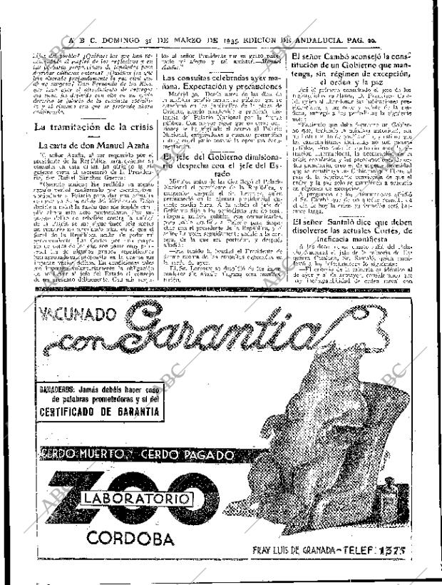 ABC SEVILLA 31-03-1935 página 20