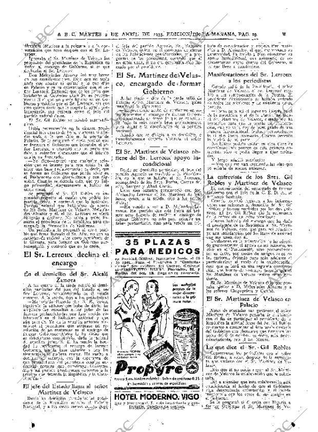 ABC MADRID 02-04-1935 página 19