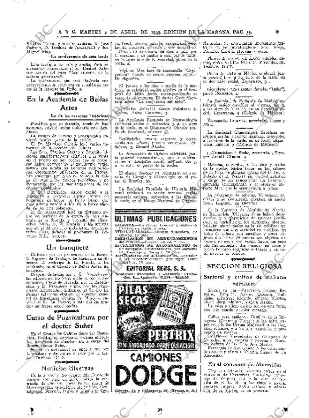 ABC MADRID 02-04-1935 página 33