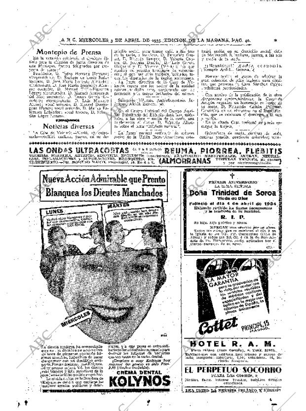 ABC MADRID 03-04-1935 página 40