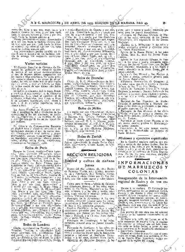 ABC MADRID 03-04-1935 página 45