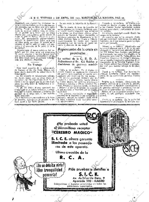 ABC MADRID 05-04-1935 página 20