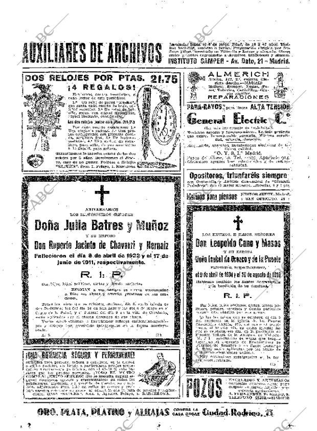 ABC MADRID 07-04-1935 página 64