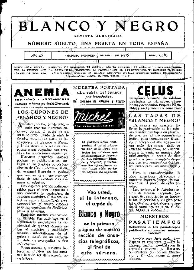 BLANCO Y NEGRO MADRID 07-04-1935 página 3