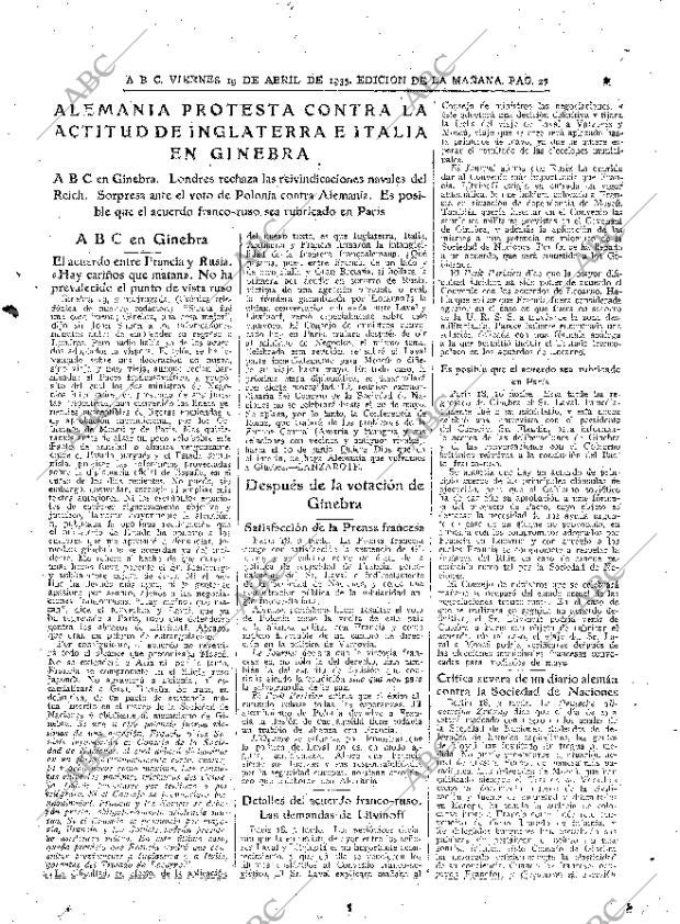 ABC MADRID 19-04-1935 página 27